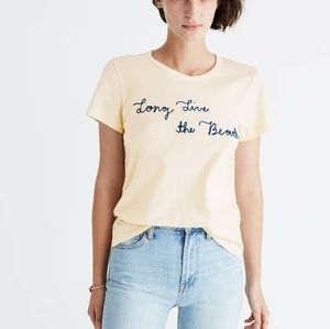 Madewell x Surfrider Foundation long live the beach tee womens m